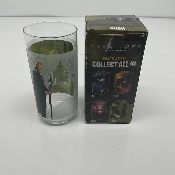 Star Trek Nero Collectible Glass 2008 Burger King Glass Collection - New In Box - Picture 3 of 3